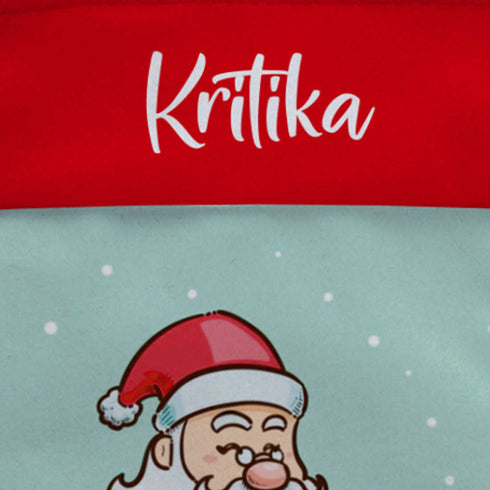 Personalized Christmas Santa Decoration Socks - Uncommongifts.in